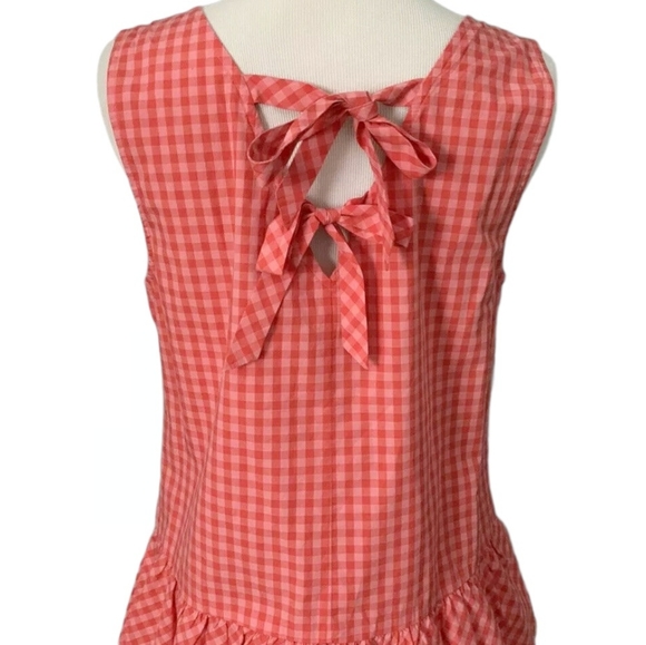 J.Crew Factory Peplum Gingham Top - Picture 4 of 10